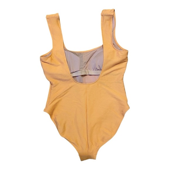 J Crew Clementine Rib Square Neck 1 Piece Swimsuit Modest Lined Removable Pad 16 - Picture 7 of 13